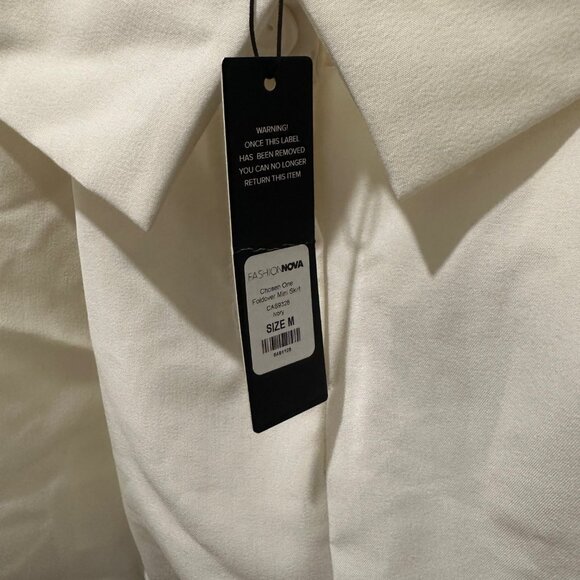 🎀Fashion Nova Mini Skirt - Ivory - Picture 4 of 5